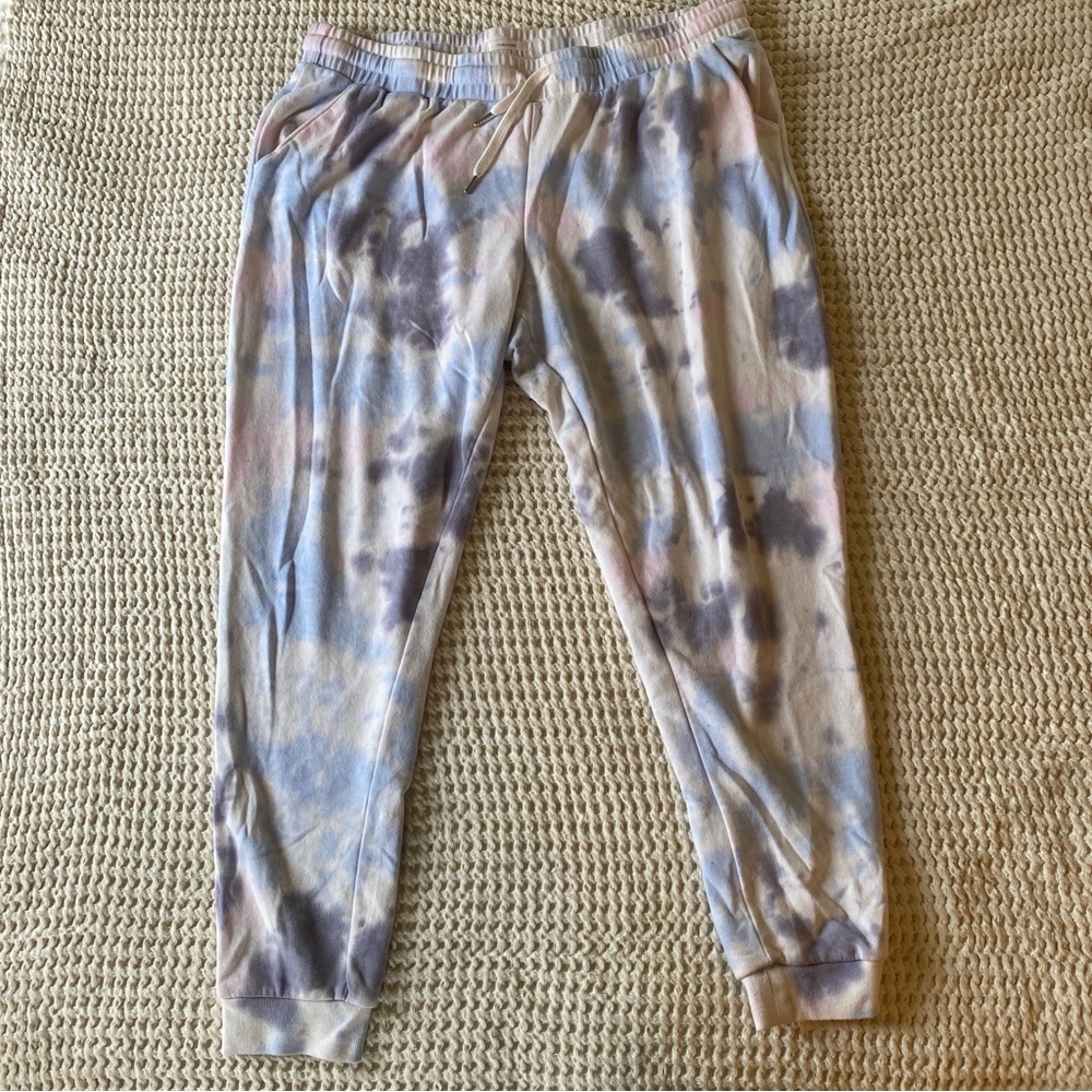 Women’s Maurices Blue and Purple Tie Dye Sweatpants Comfortable Joggers Size 1x